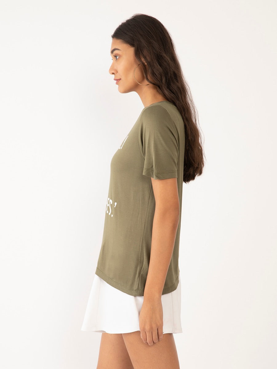 Green Printed T-Shirt