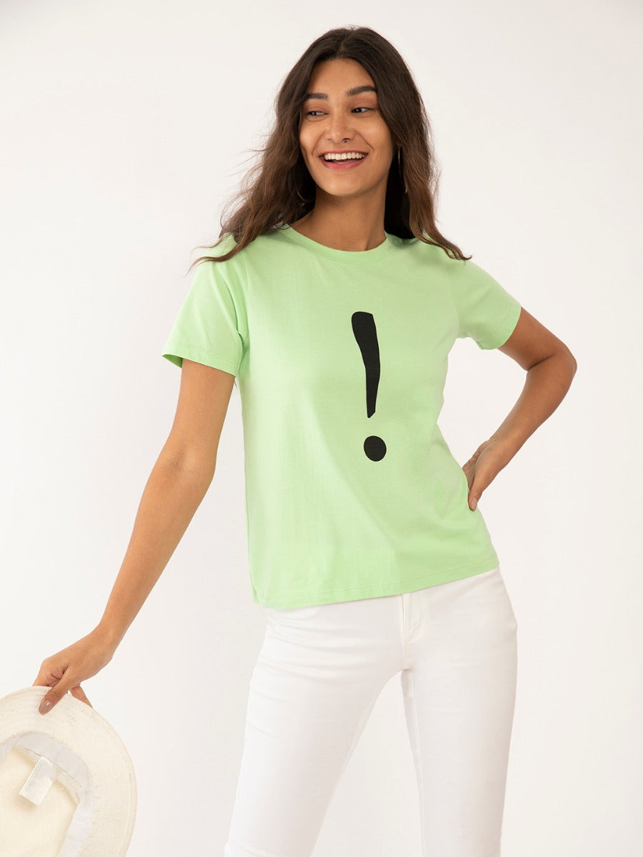 Green Printed T-Shirt