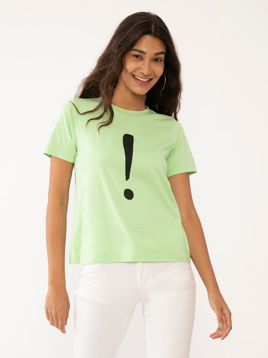 Green Printed T-Shirt