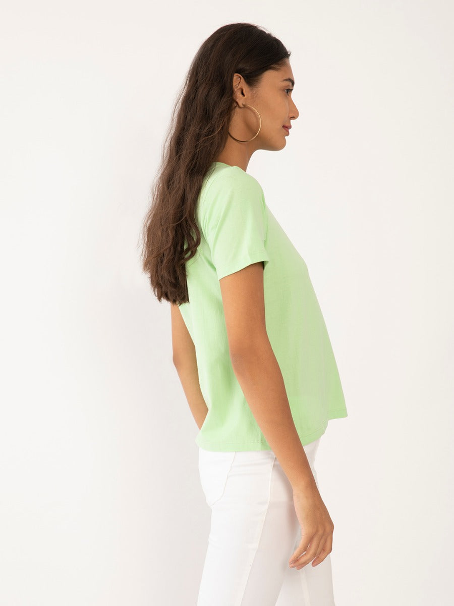 Green Printed T-Shirt