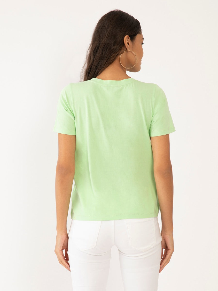 Green Printed T-Shirt