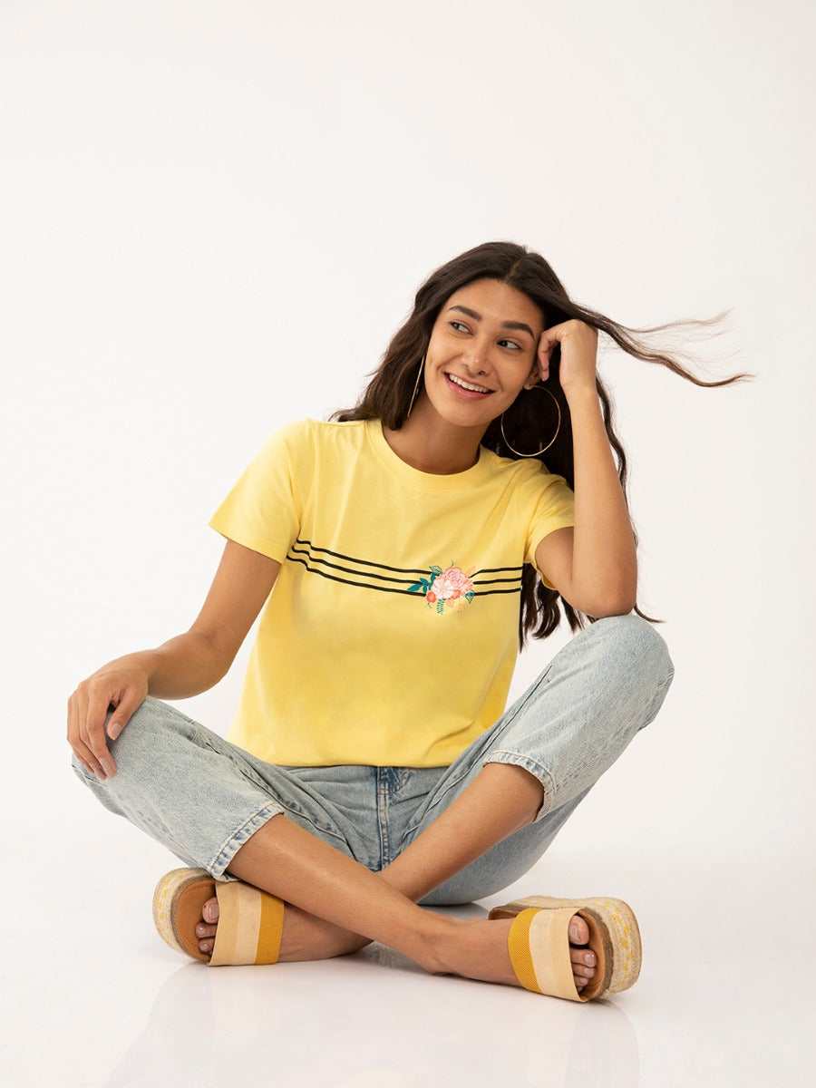 Yellow Graphic T-Shirt