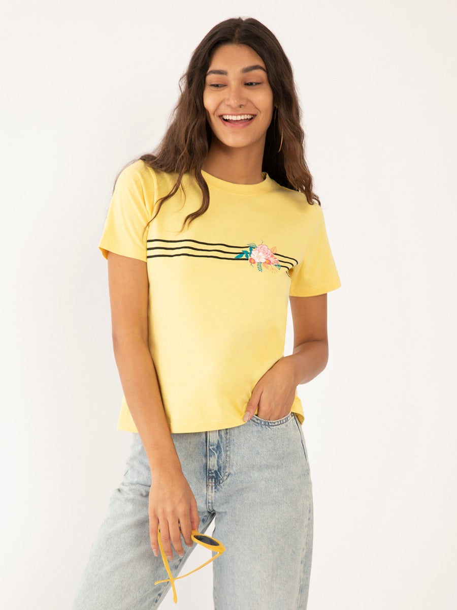 Yellow Graphic T-Shirt