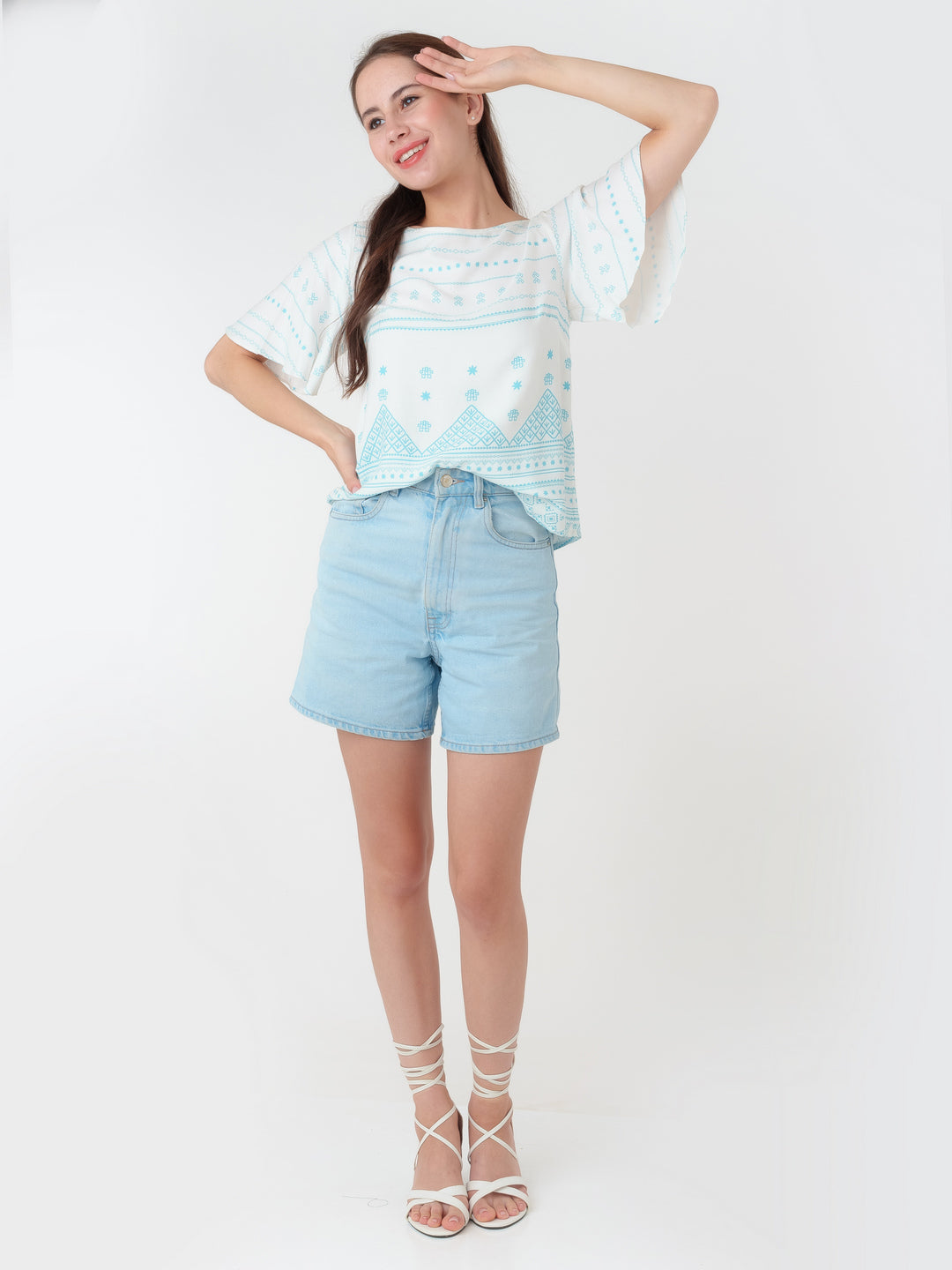 White_Printed_Straight_Top_T05078_1