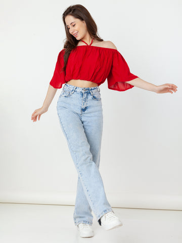 Red_Solid_Bardot_Top_1