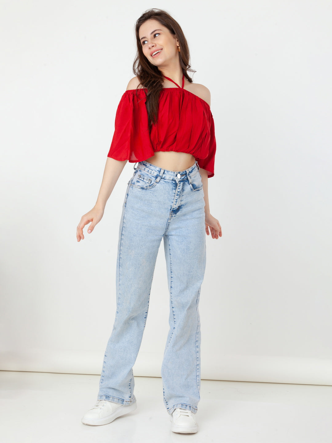 Red_Solid_Bardot_Top_5