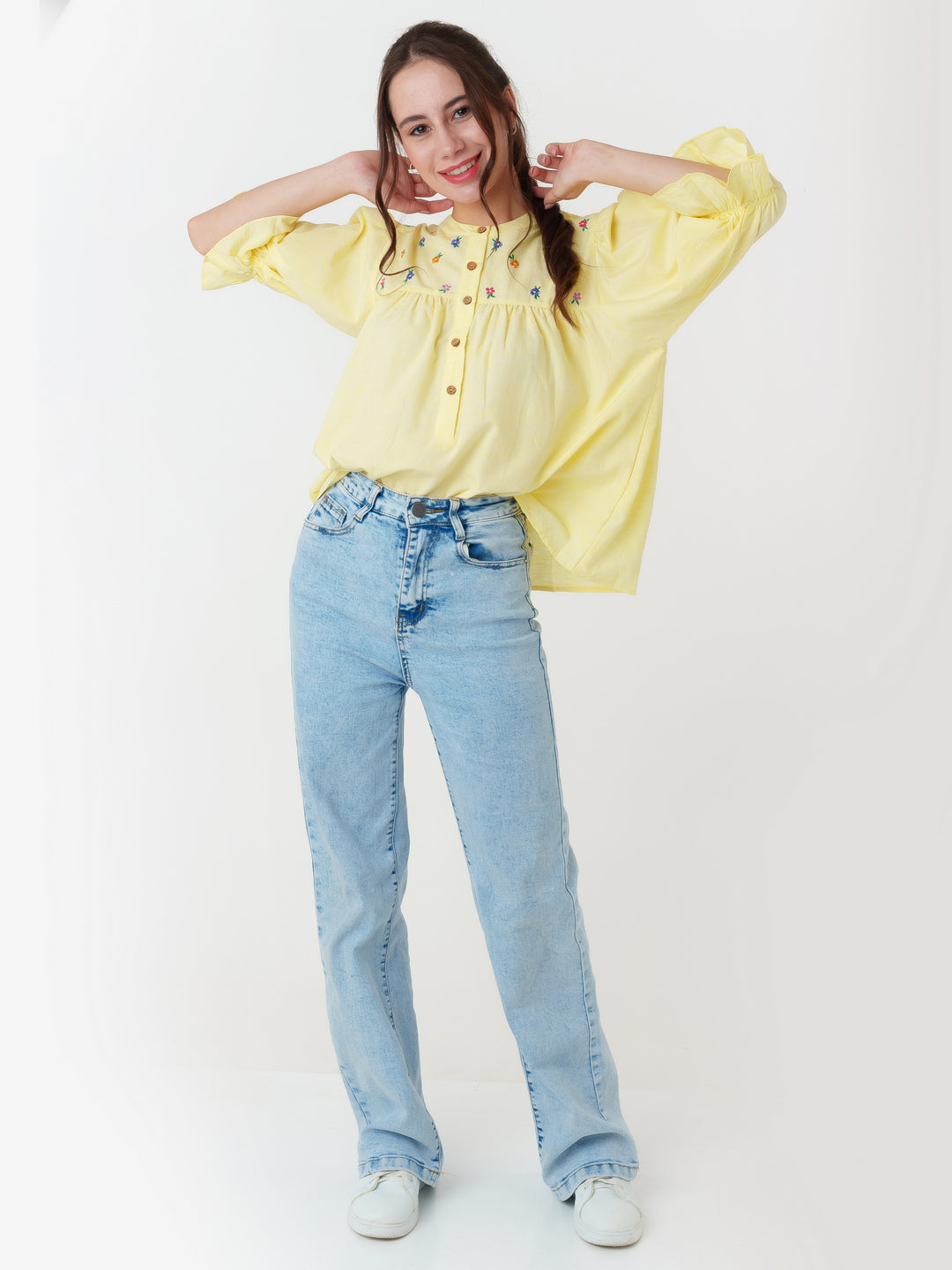 Yellow_Embroidered_Tiered_Top_T05125_1