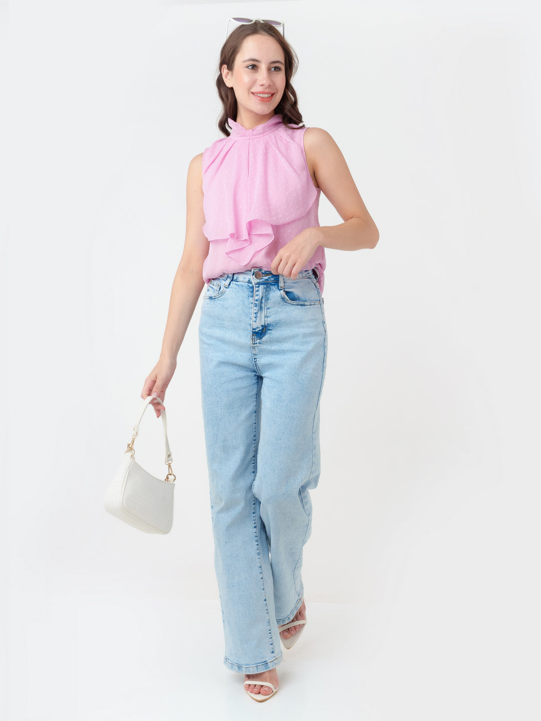 Pink_Solid_Regular_Top_T07009_1