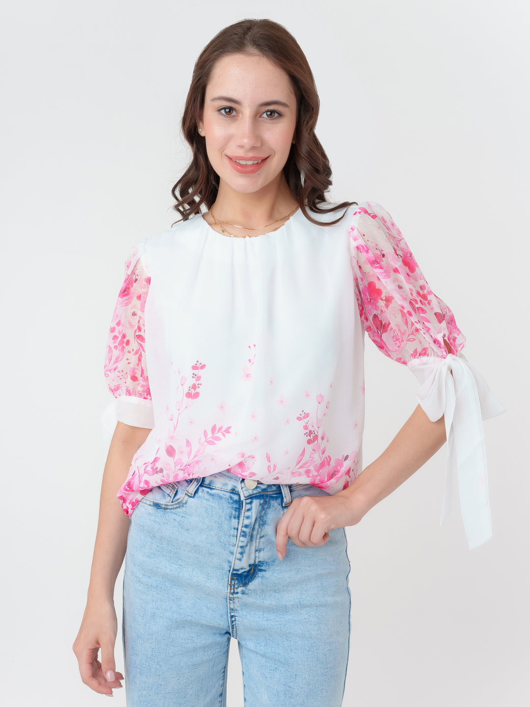 White_Printed_Straight_Top_T07016_2