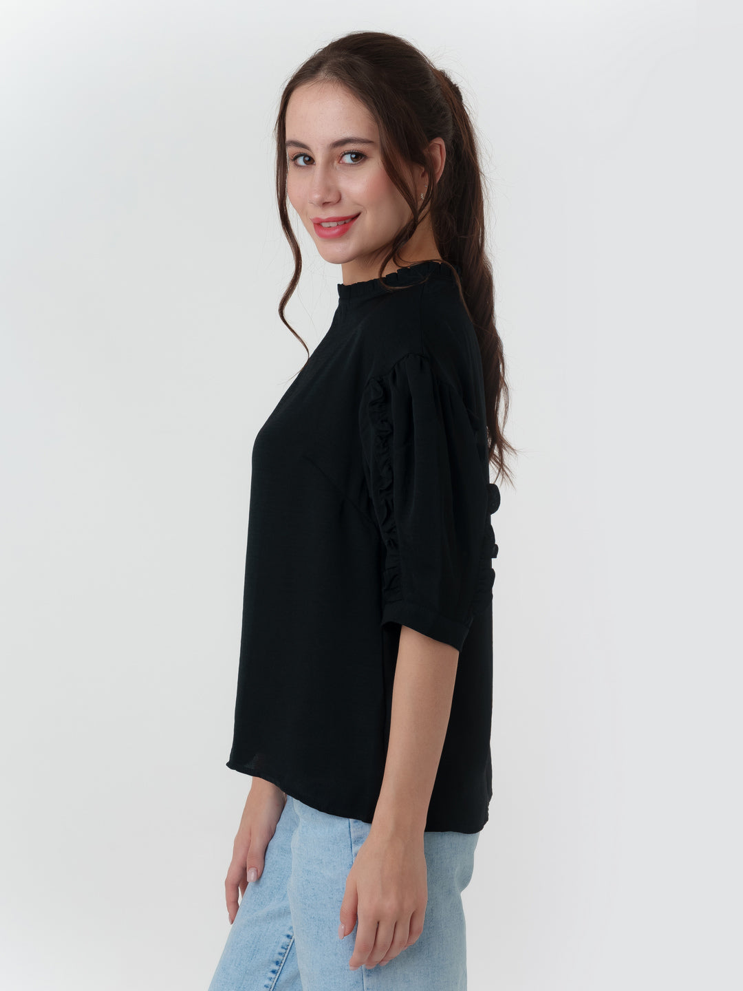 Black_Solid_Frill_Top_T07022_3