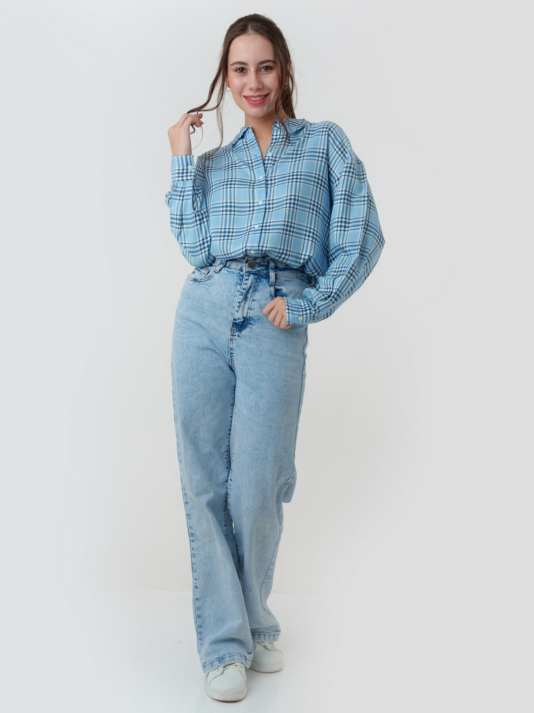 Blue_Checked_Oversized_Shirt_T07024_1