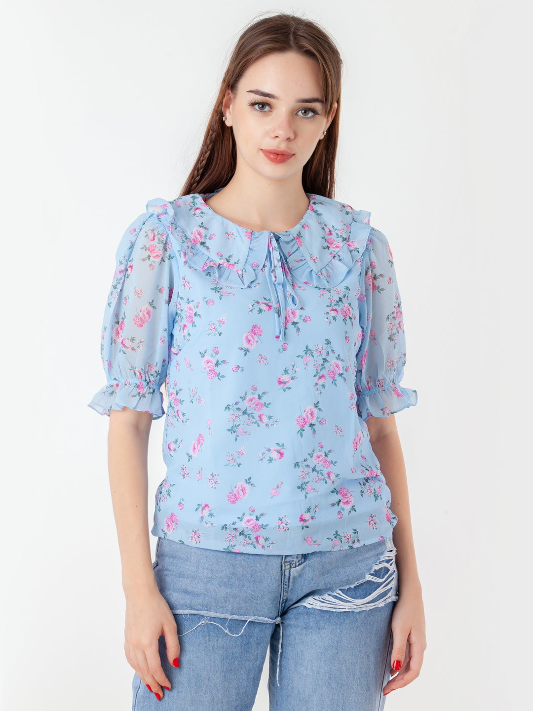 Blue-Printed-Straight-Top-T07032_2