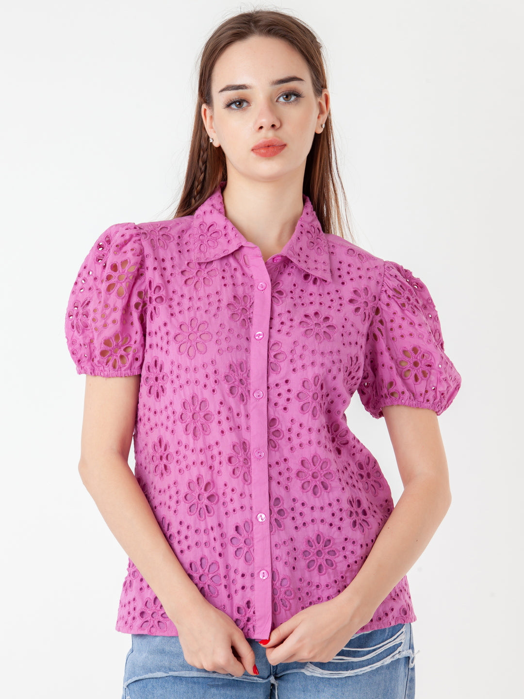 Pink-Solid-Regular-Shirt-T07034_2