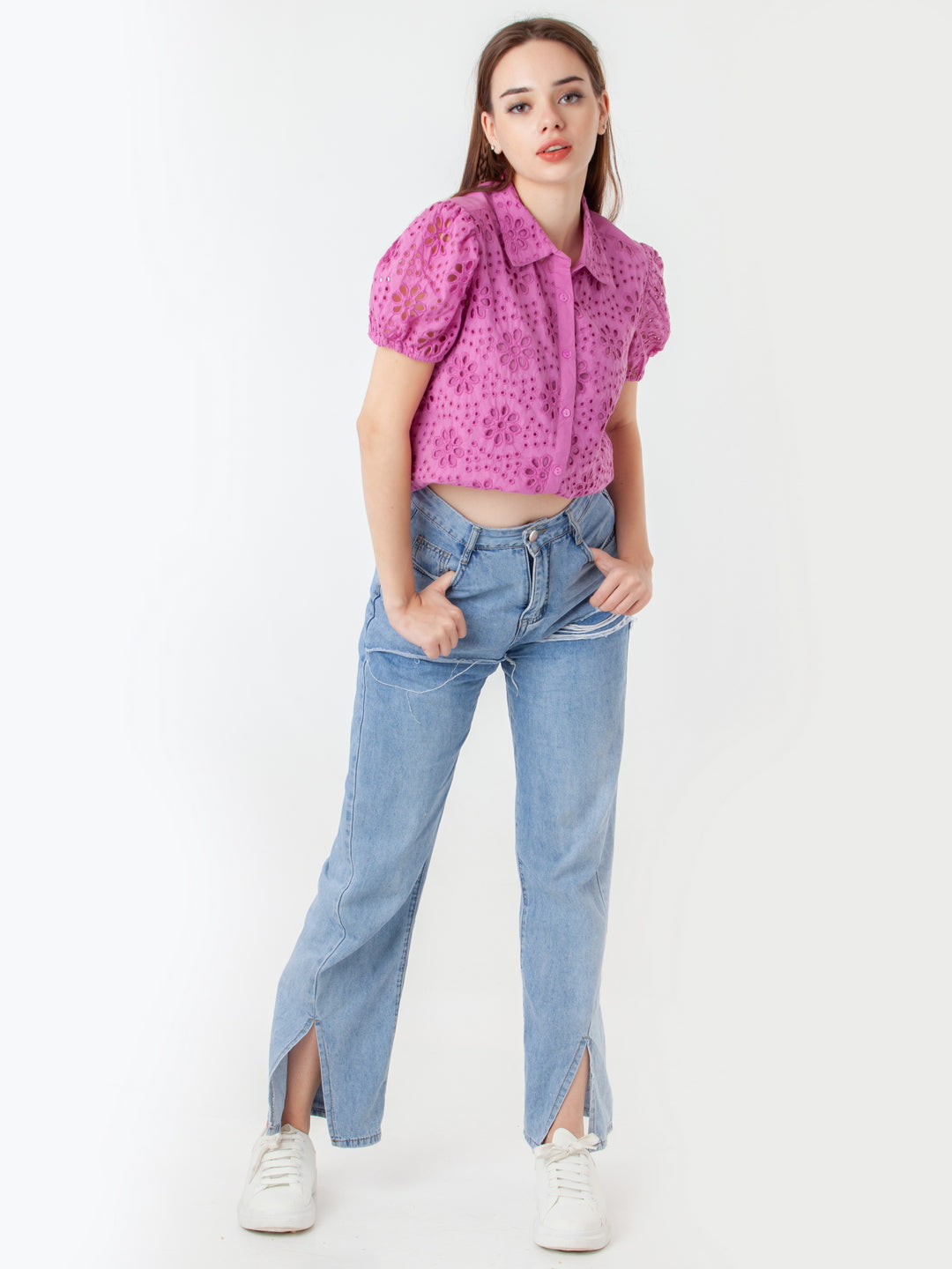 Pink-Solid-Regular-Shirt-T07034_5