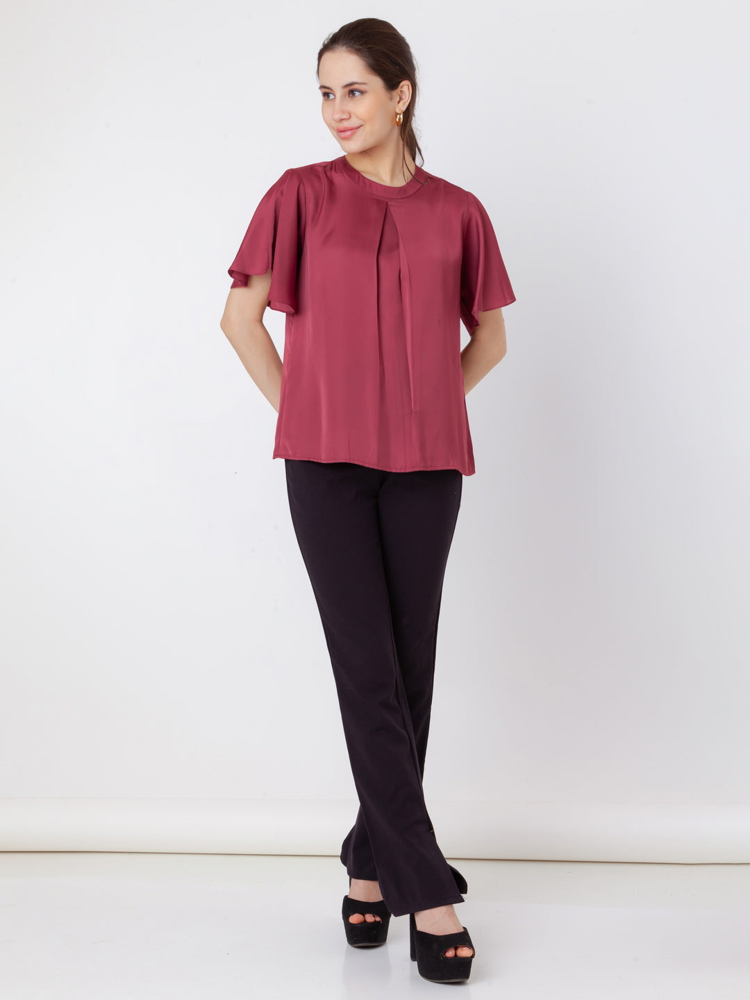 Maroon_Solid_Regular_Top_1