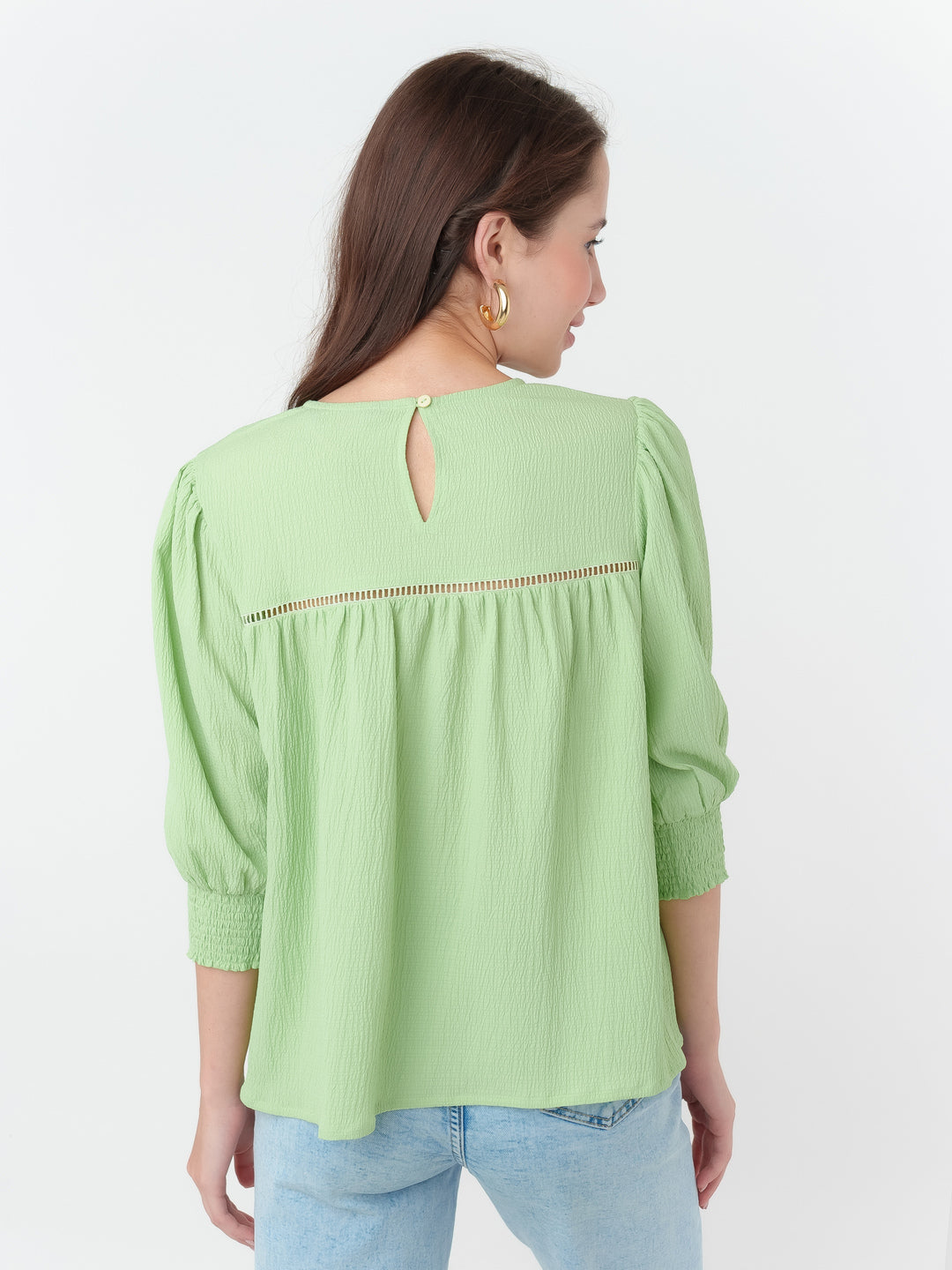 Green_Textured_Regular_Top_4