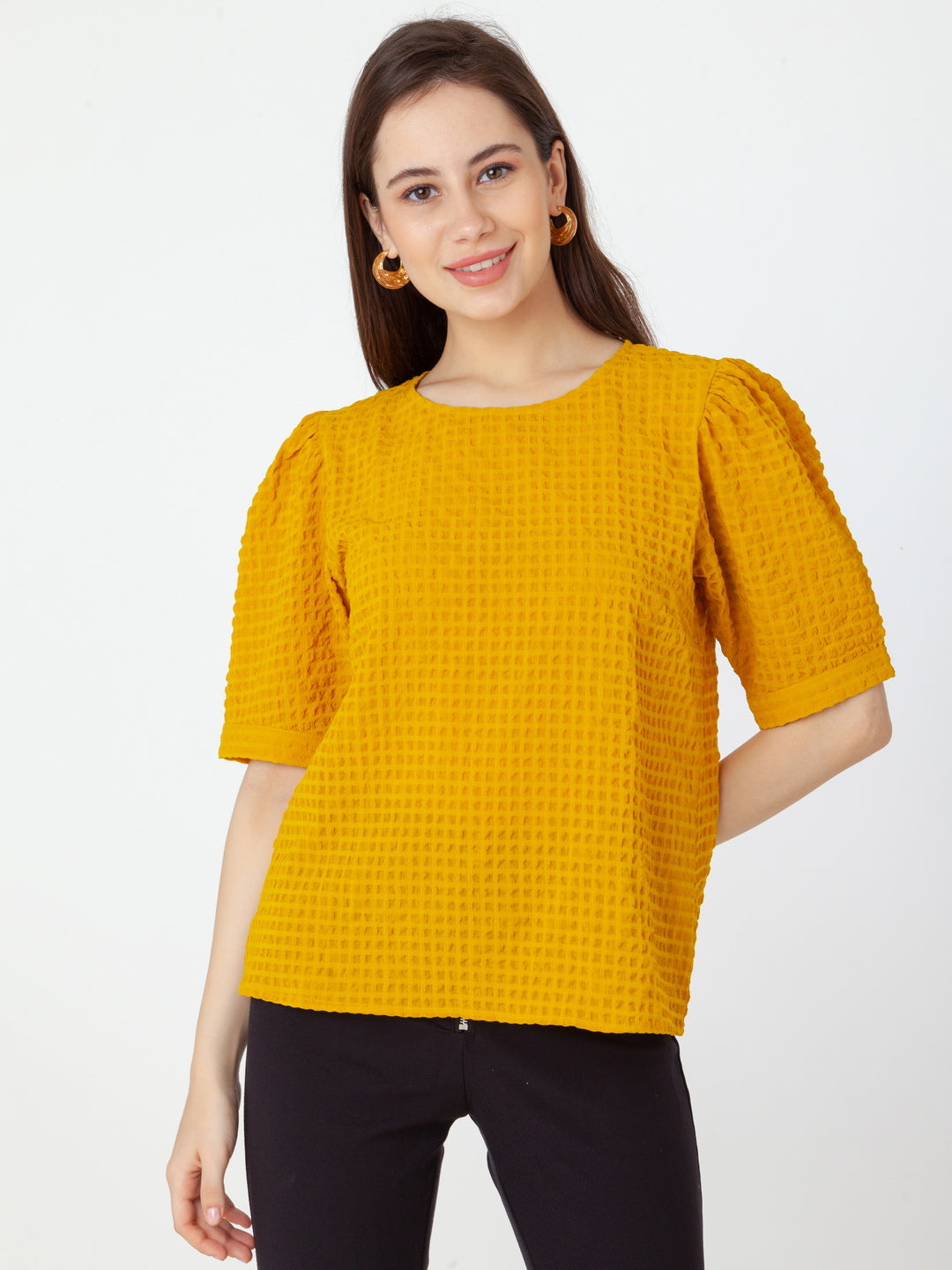 Yellow_Self_Design_Regular_Top_2