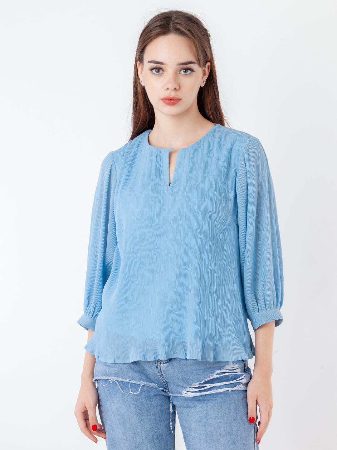 Blue-Self-Design-Regular-Top-T09013_2