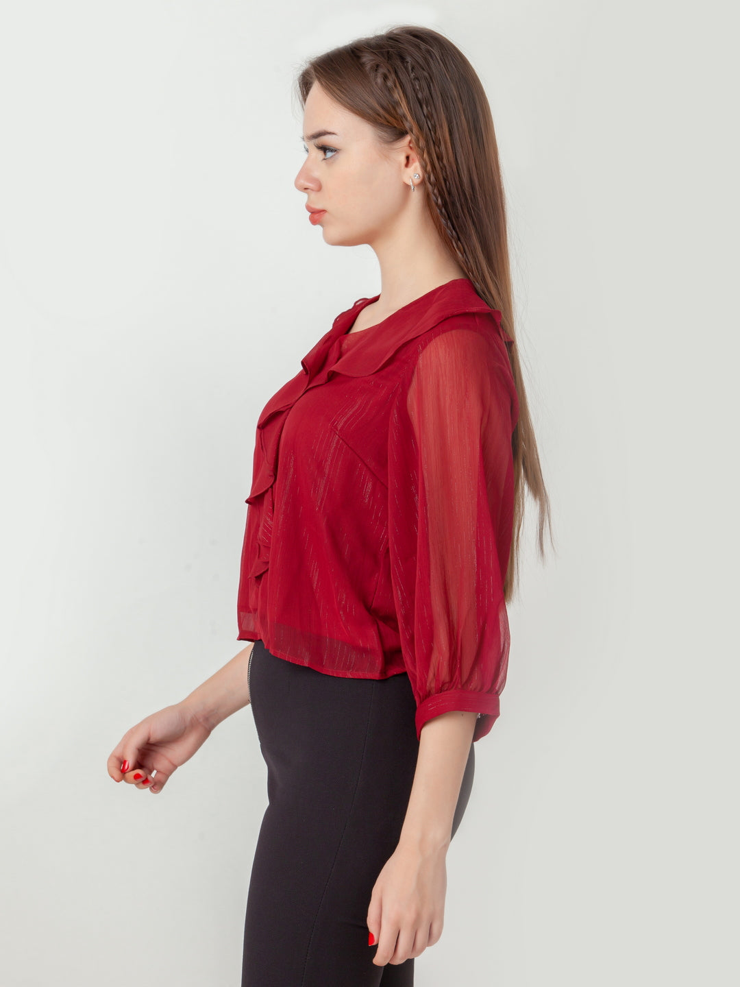 Maroon-Solid-Regular-Top-T09022_3