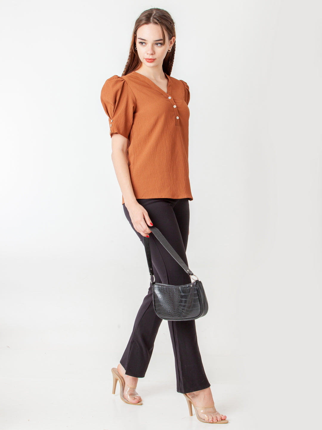 Brown-Solid-Regular-Top-T09025_1