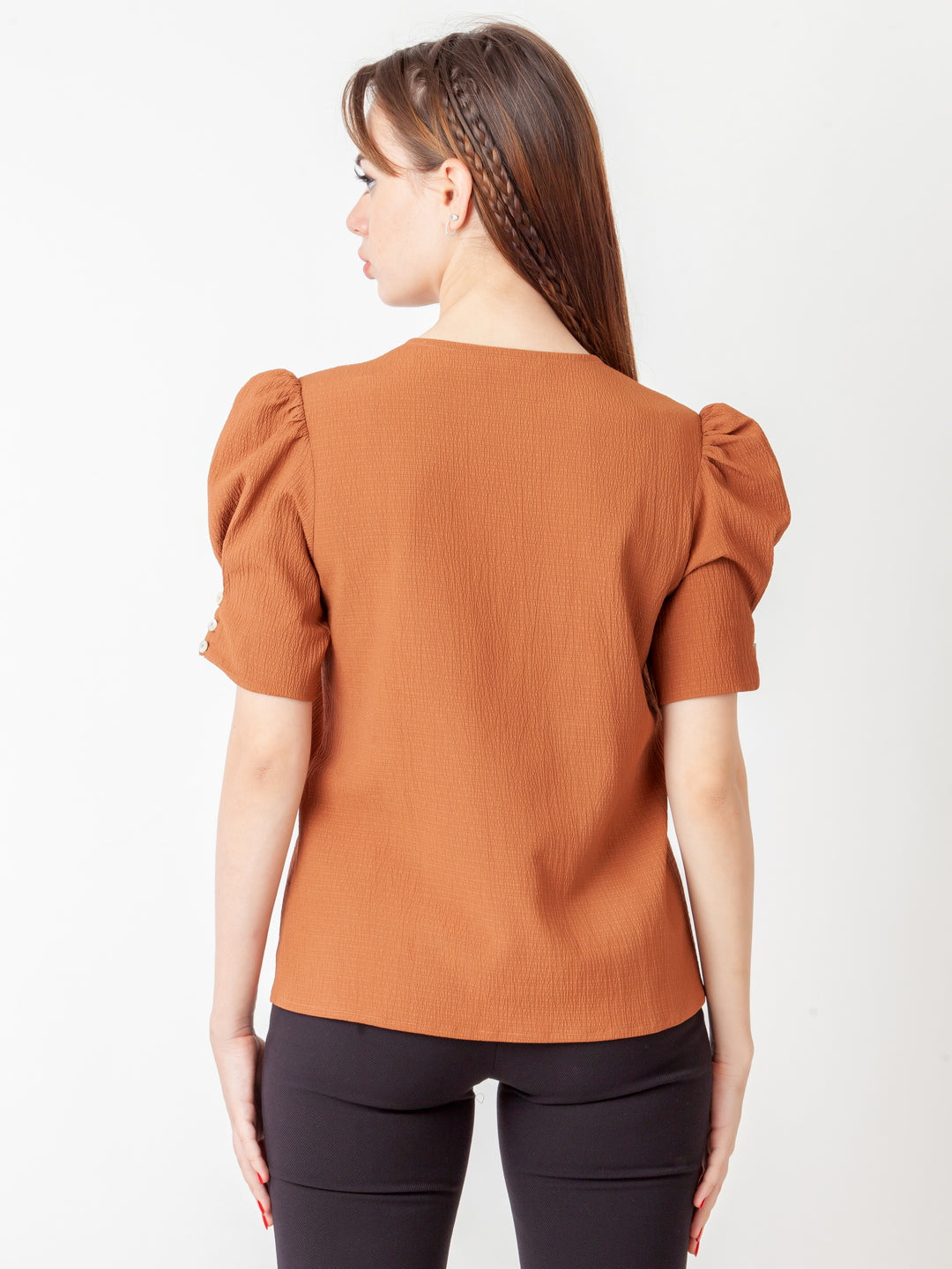 Brown-Solid-Regular-Top-T09025_4