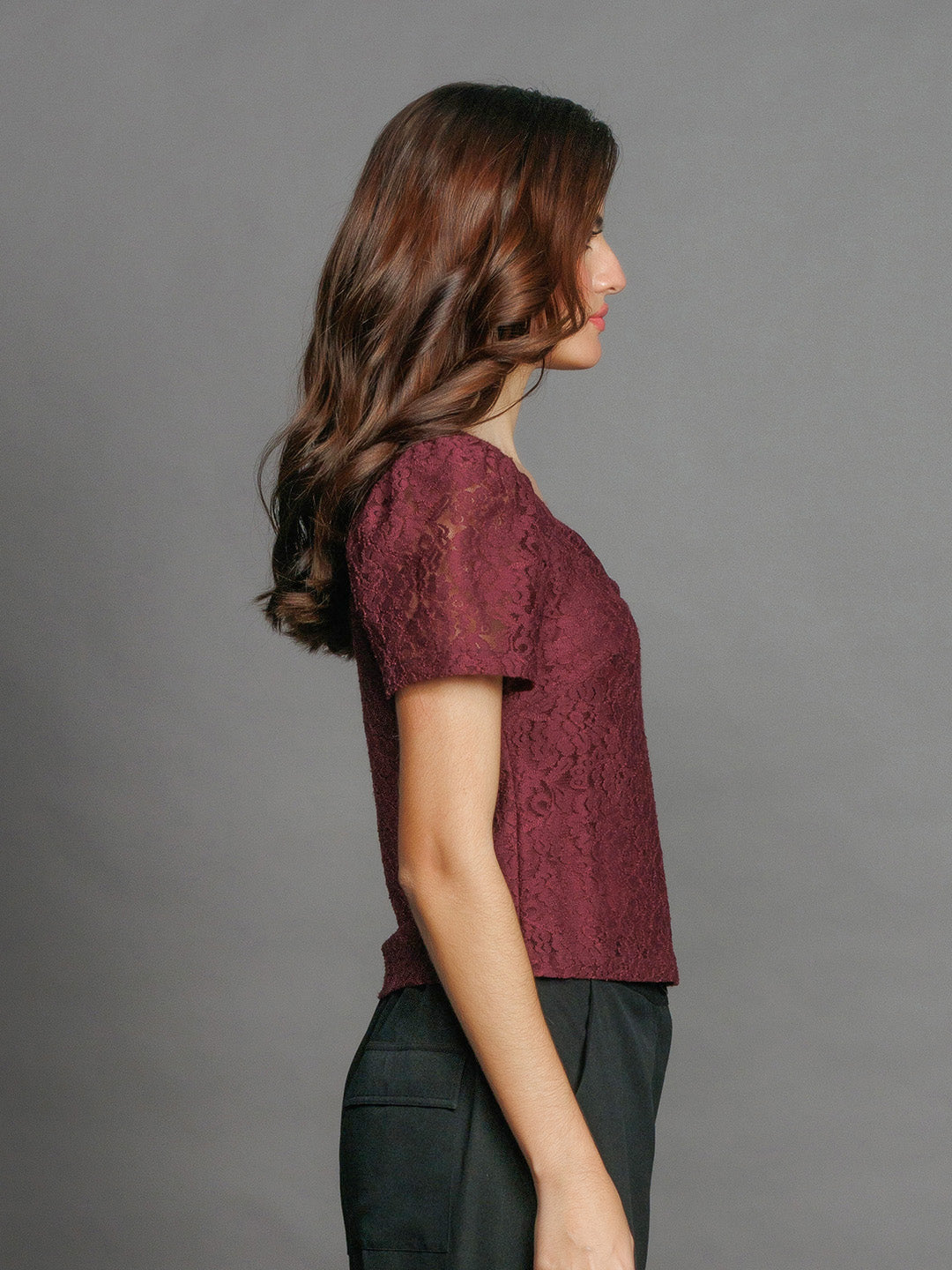 Wine-Lace-Fitted-Top-T09035-3