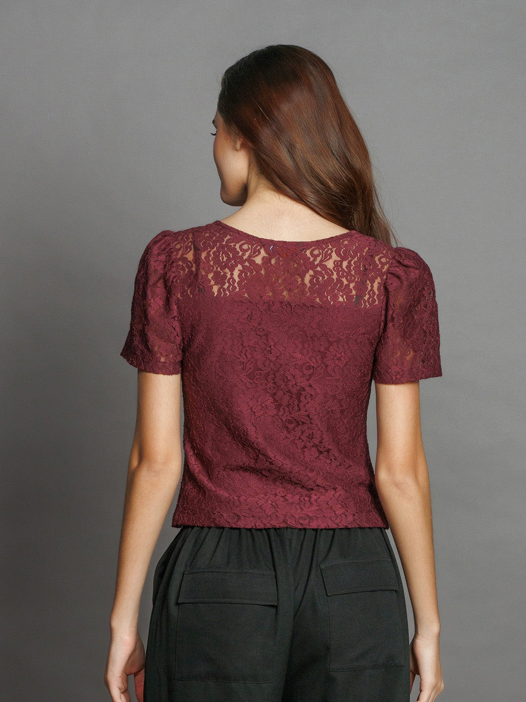 Wine-Lace-Fitted-Top-T09035-4