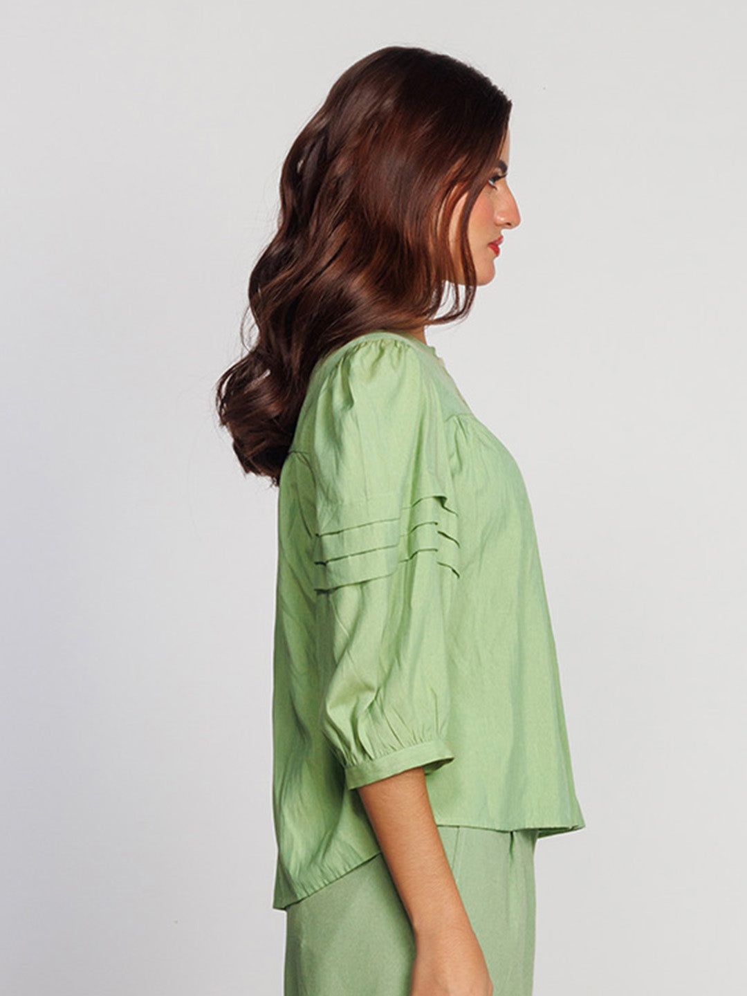 Green-Solid-Flared-Top-T09044-3