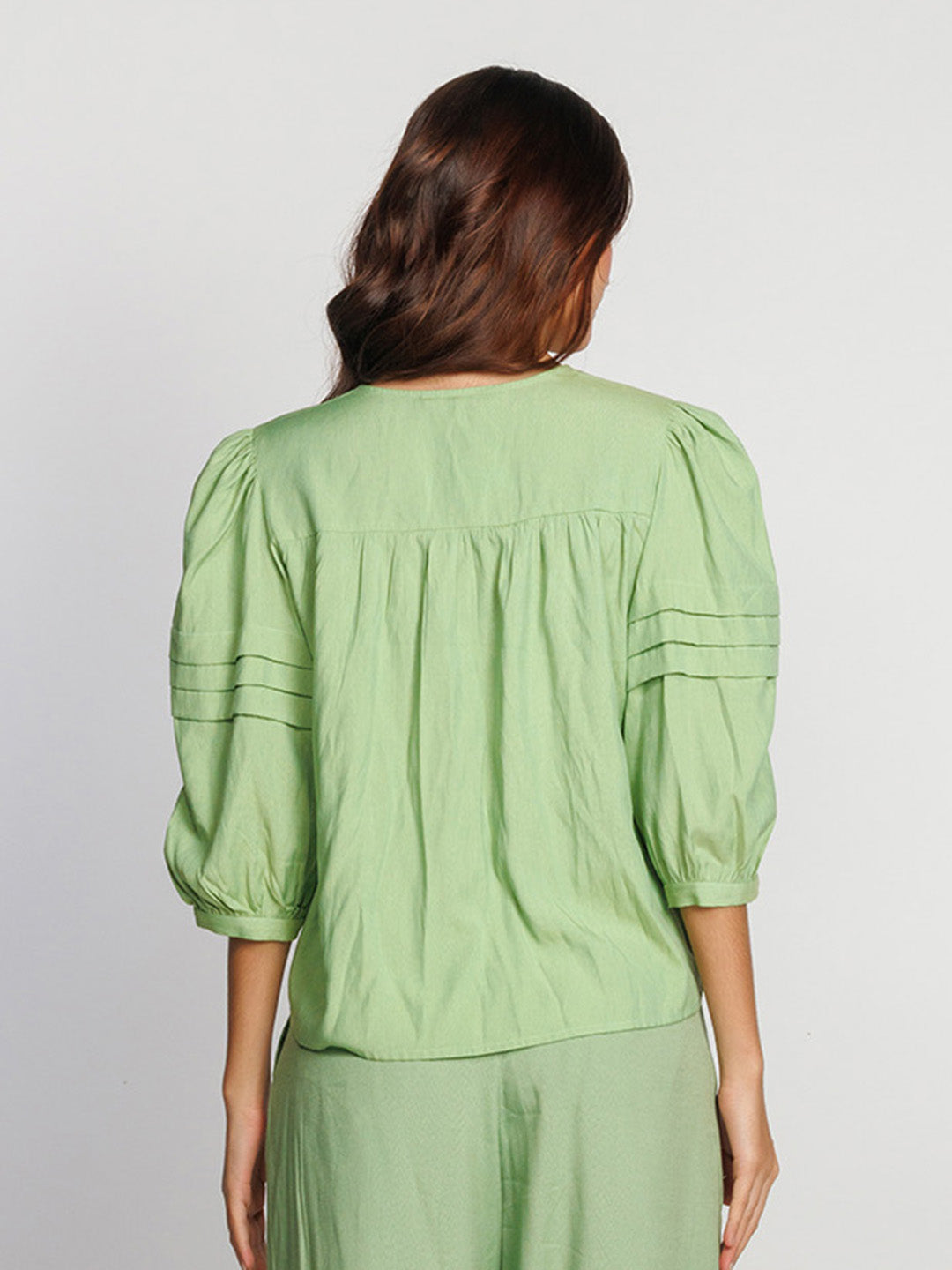 Green-Solid-Flared-Top-T09044-4