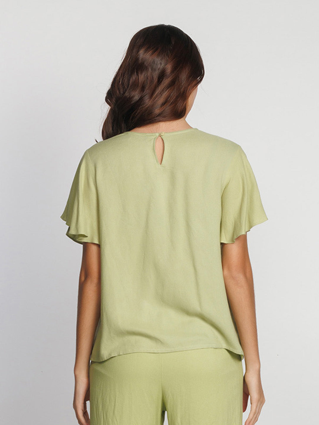 Green-Solid-Flared-Top-T09048-4