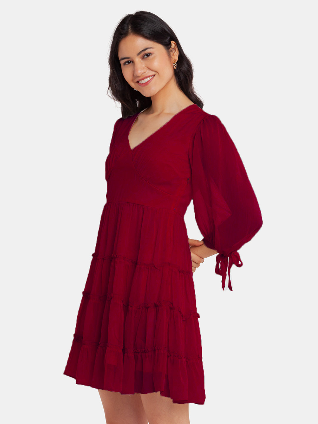 Crimson-Red-Solid-Fit-and-Flare-Short-Dress-VD02165_227-CrimsonRed-3