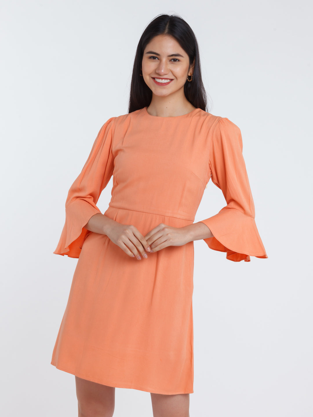Solid-Viscose-Short-Dress-VD02308_107-Orange-2