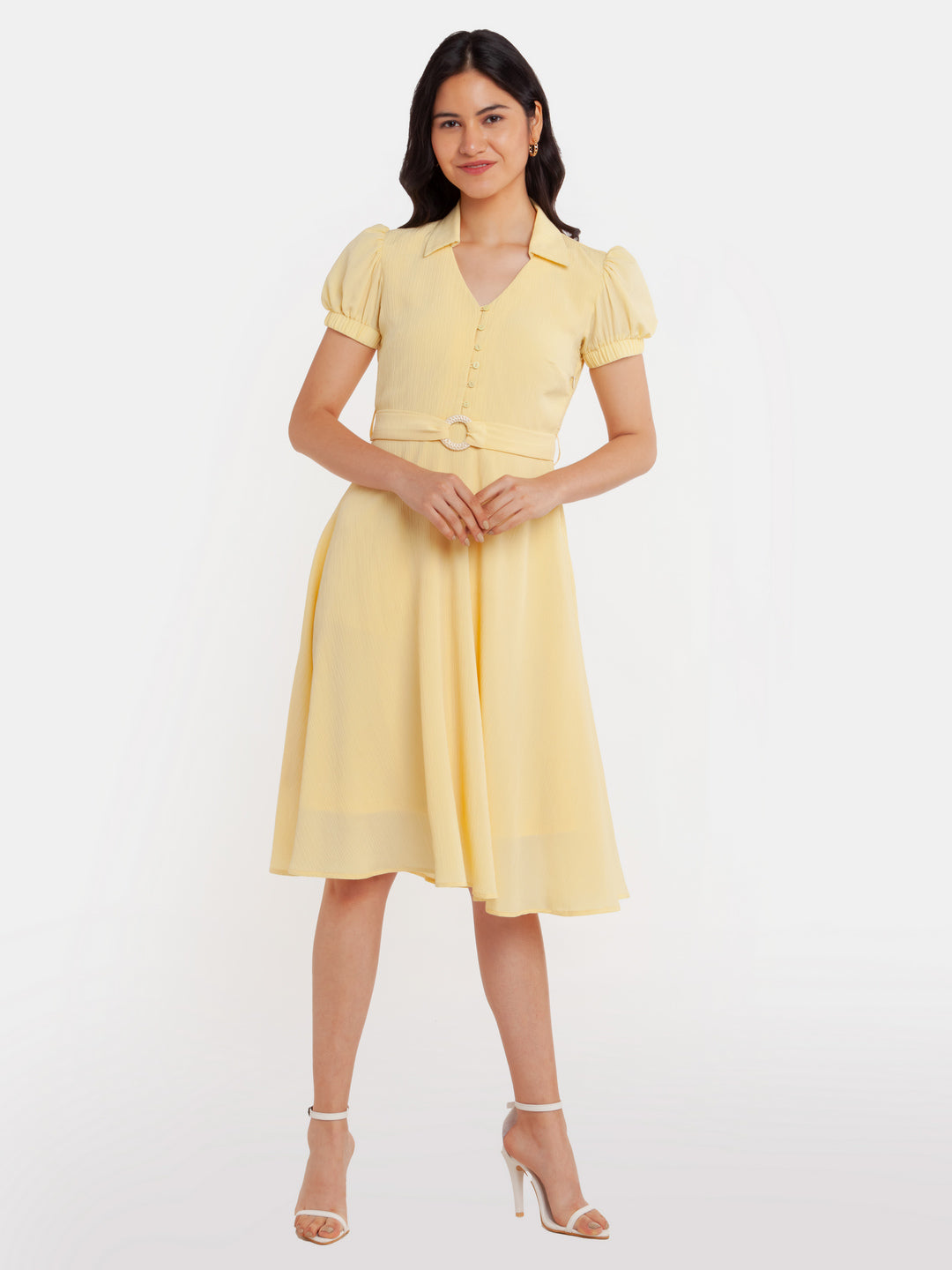 Yellow-Solid-Regular-Midi-Dress-VD02333_113-Yellow-2
