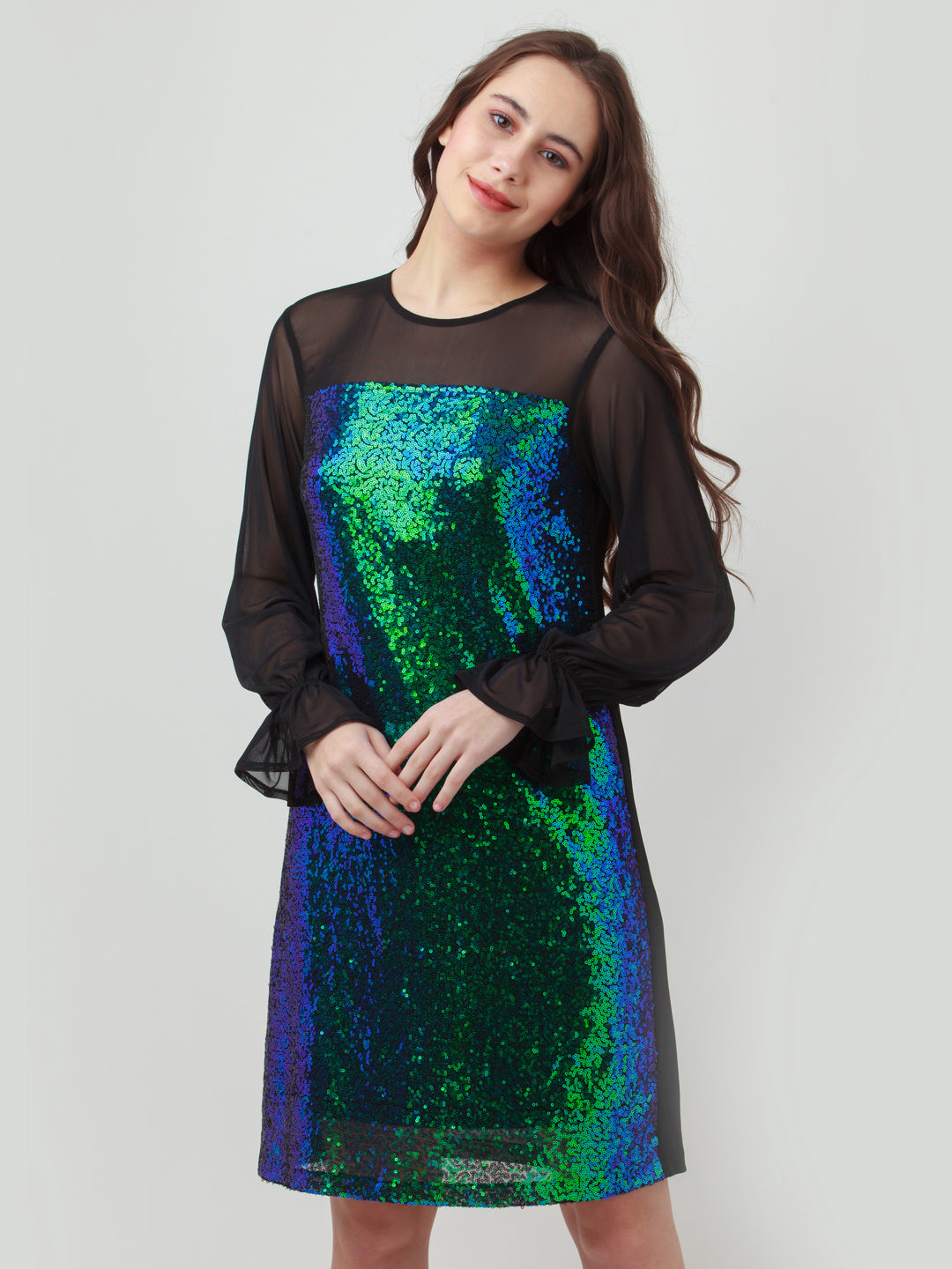 Embellished-Polyester-Short-Dress-VD02476_101-Black-2