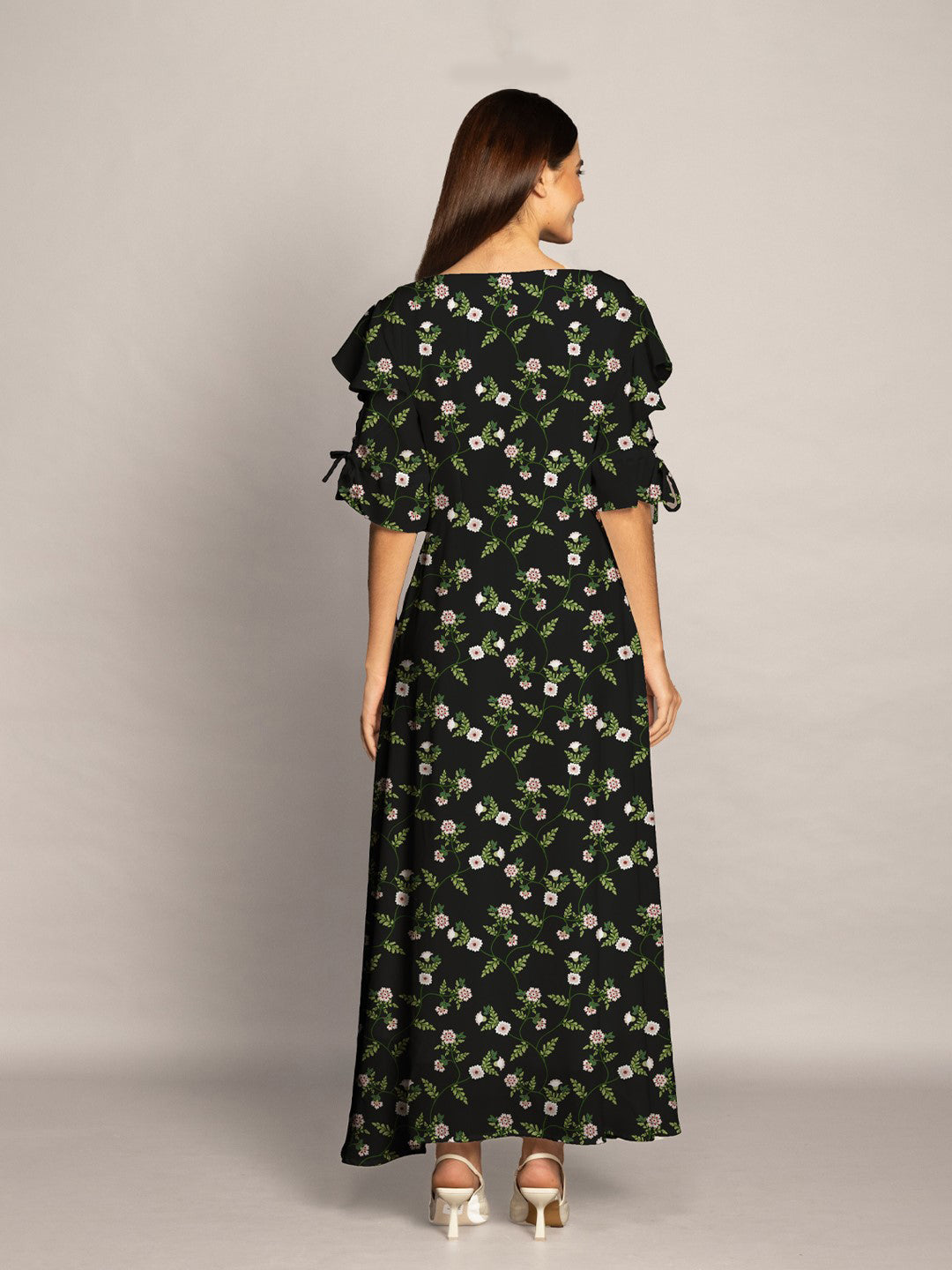 Floral-Print-Flared-Maxi-Dress-VD04029-101-Black-4