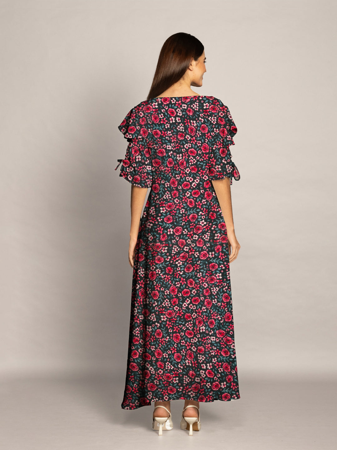 Floral-Print-Flared-Maxi-Dress-VD04029-132-Black-BabyPink-4