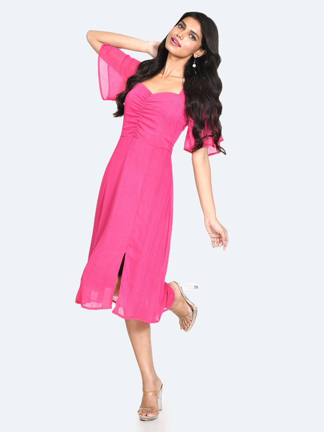Pink-Solid-Ruched-Midi-Dress-for-Women-VD04040_109-Pink-1
