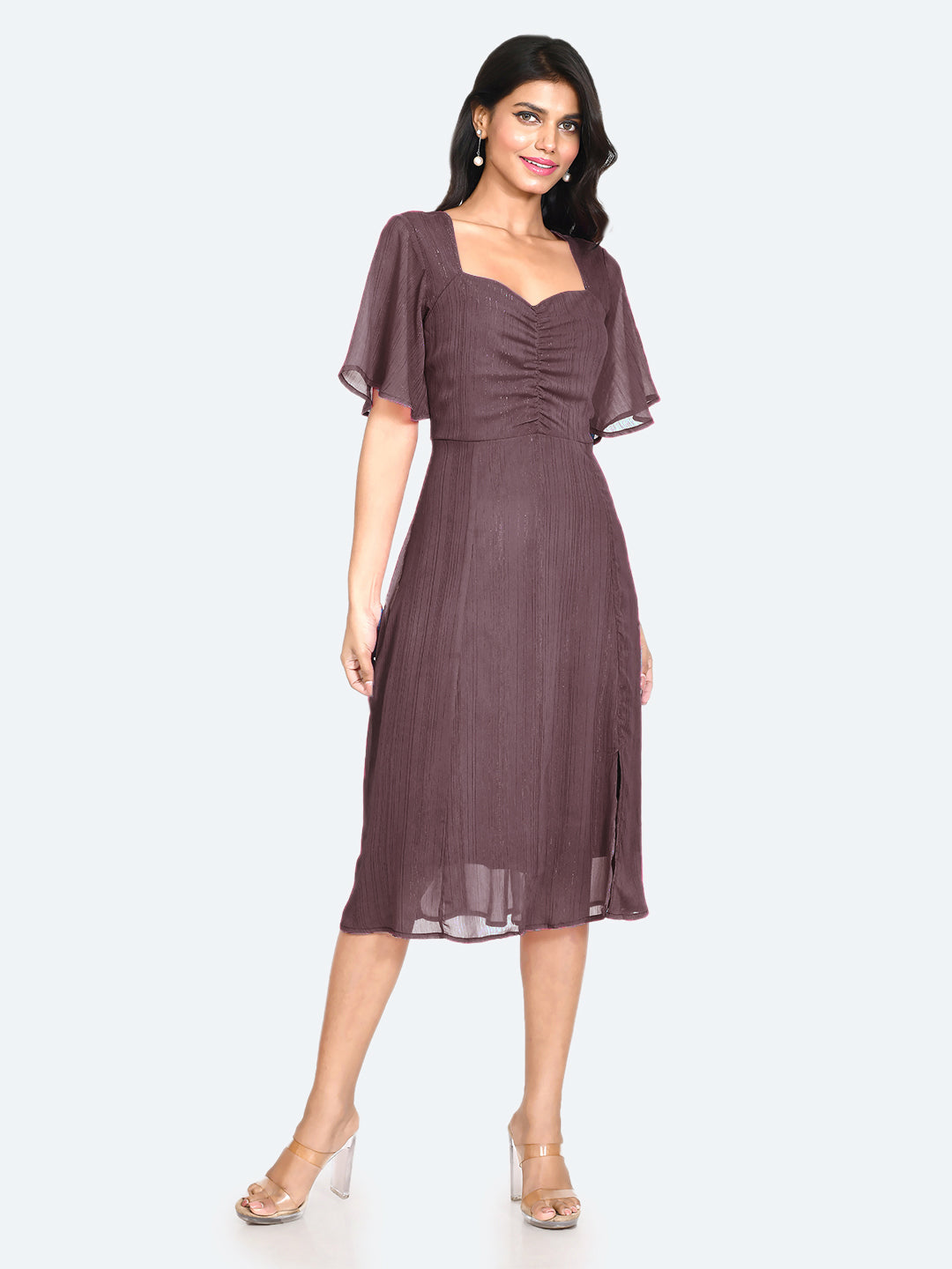 Wine-Solid-Ruched-Midi-Dress-for-Women-VD04040_115-Wine-2