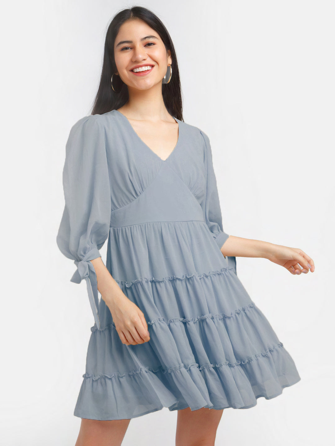 Solid-Polyester-Short-Dress-VD04102_117-Grey-2