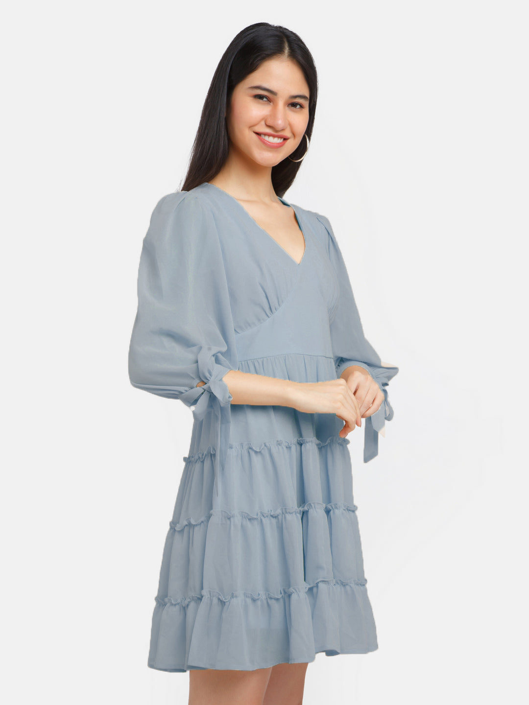 Solid-Polyester-Short-Dress-VD04102_117-Grey-3