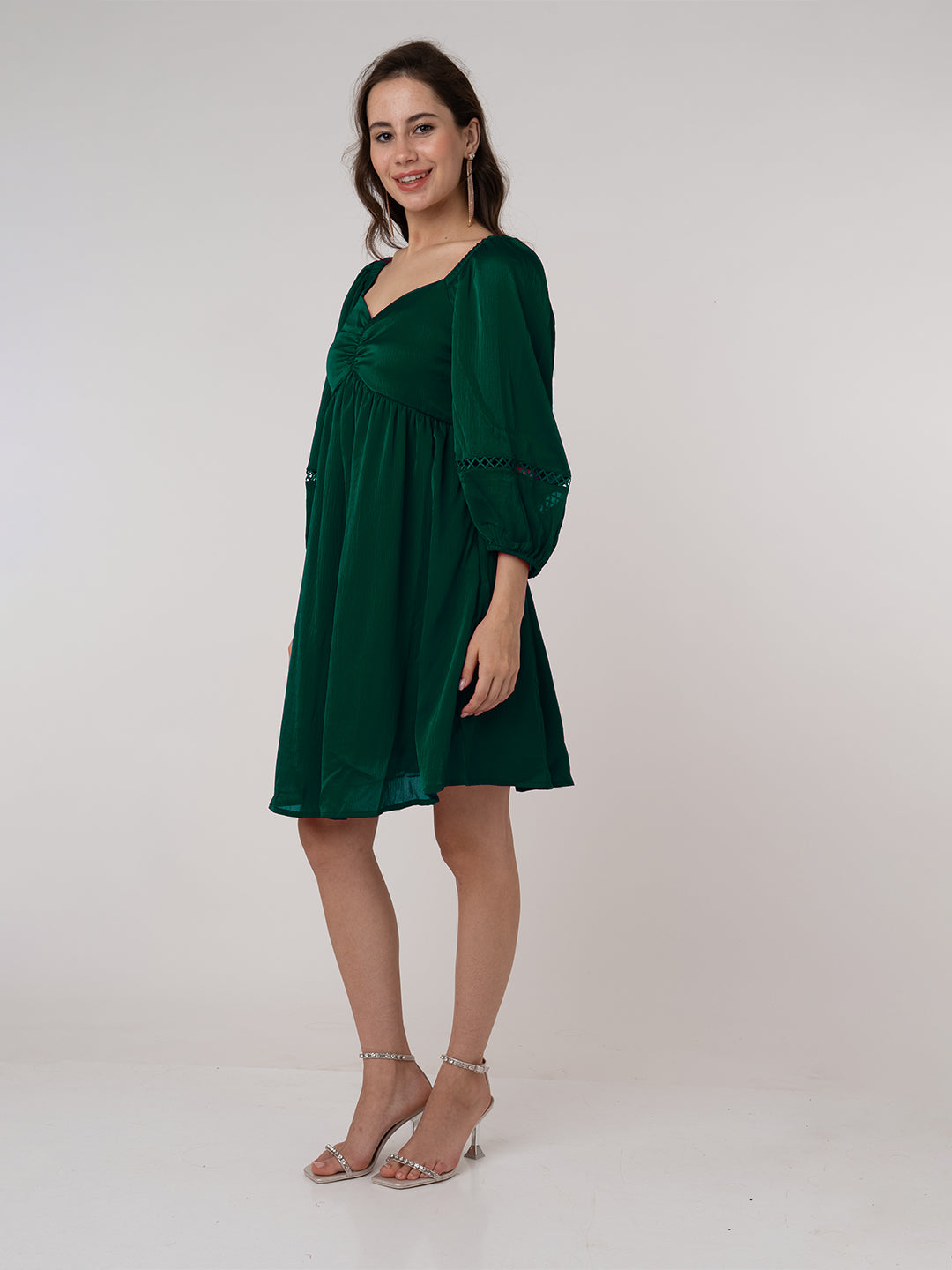 Dark-Green-Solid-Regular-Short-Dress-VD06016_275-DarkGreen-3