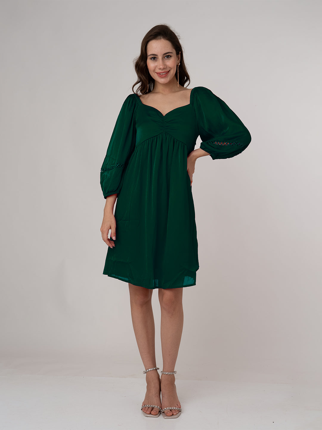 Dark-Green-Solid-Regular-Short-Dress-VD06016_275-DarkGreen-5
