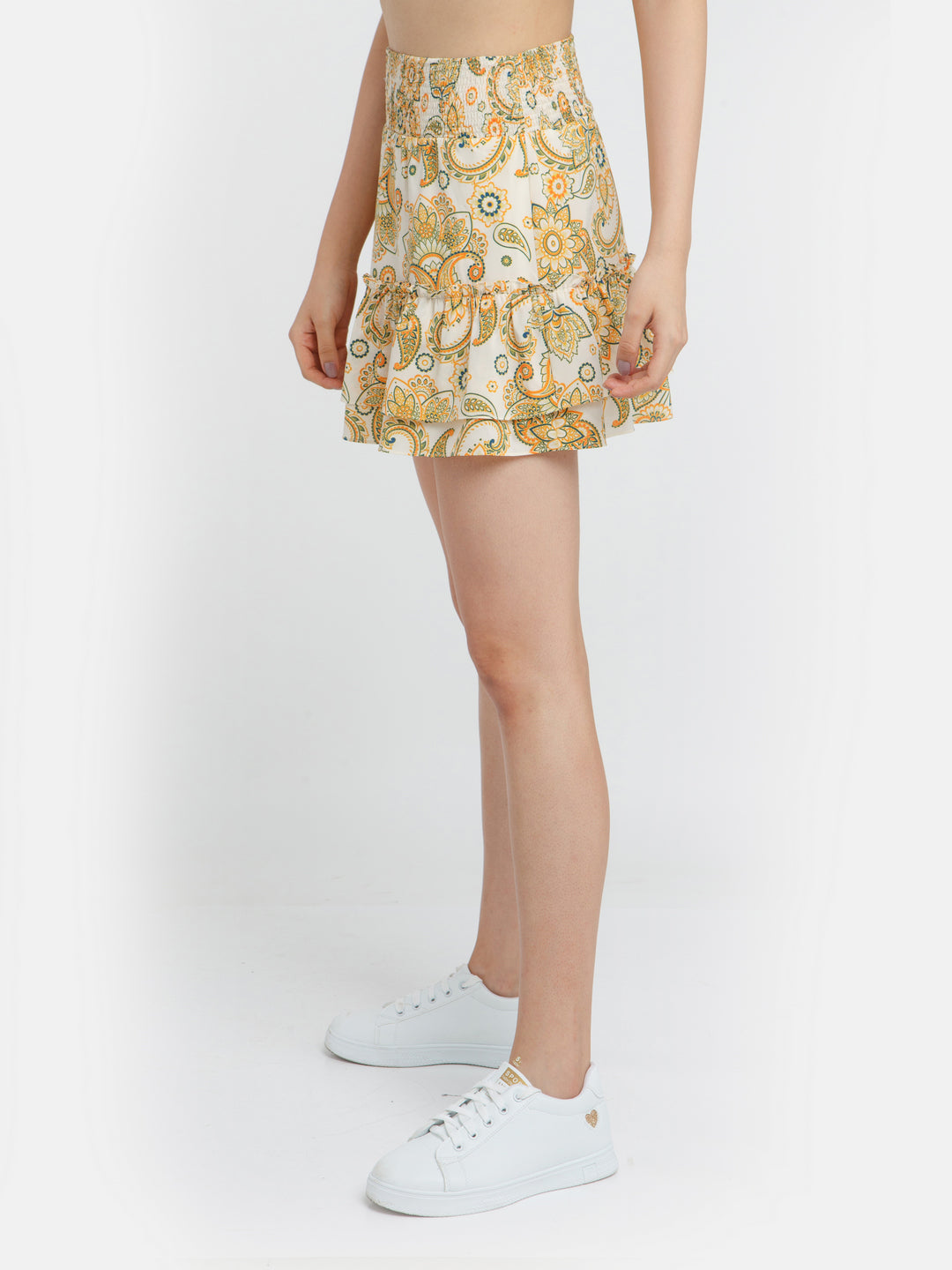 Multi-Colored-Bohemian-Printed-Flared-Mini-Skirt-VSK00304-3