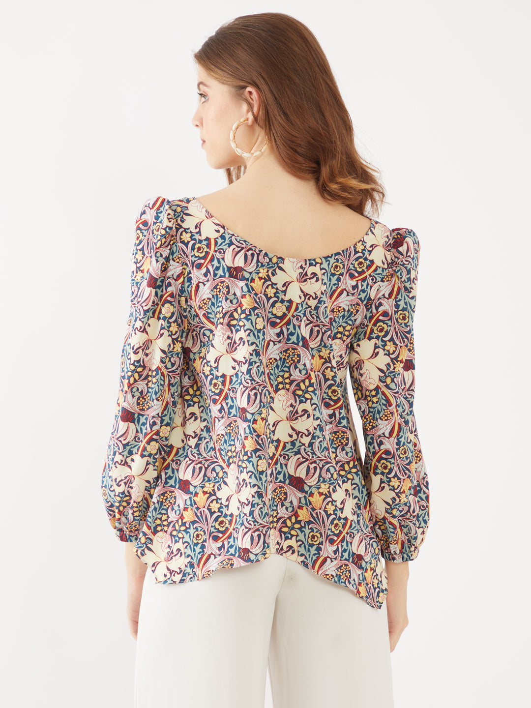 Blue-Floral-Printed-Puff-Sleeve-Top-VT02356-4