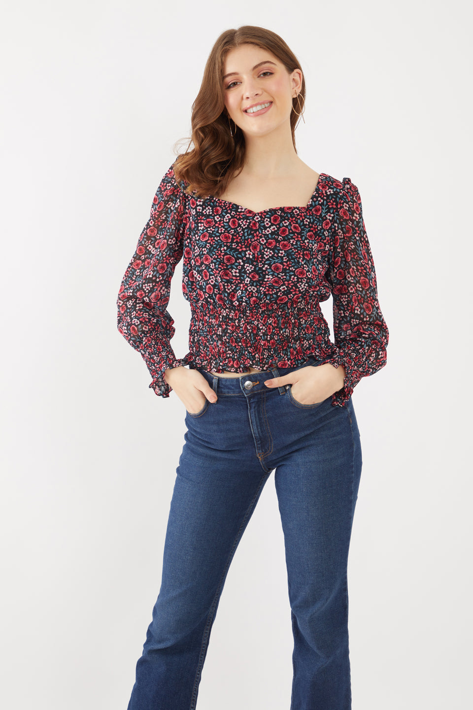 Black-Floral-Printed-Regular-Top-VT02392-3