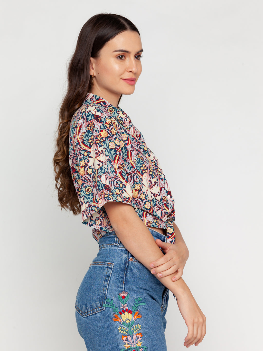 Blue-Floral-Printed-Regular-Top-VT02692-4