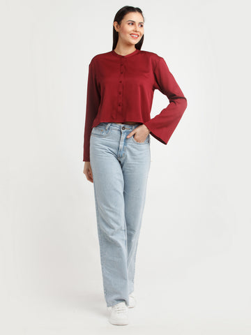 Solid-Polyester-Top-VT02985_137-Maroon-1