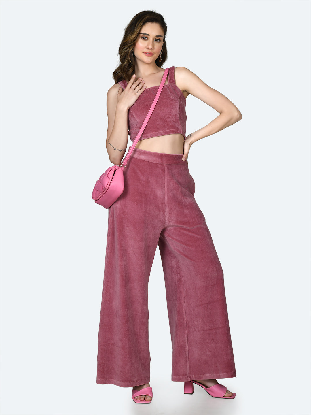 Solid-Polyester-Crop-Top-VT03047_109-Pink-5
