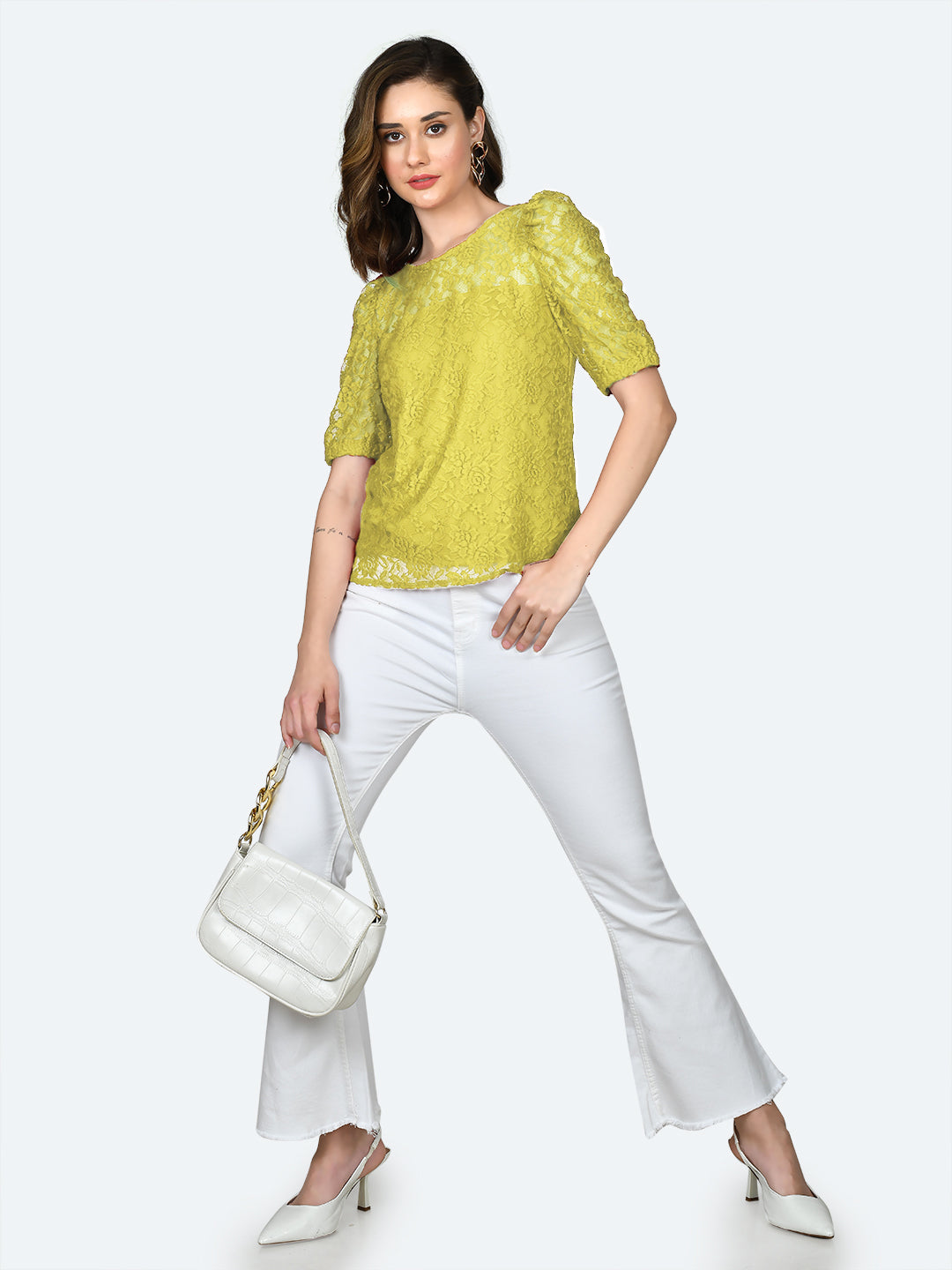 Yellow-Lace-Round-Neck-Top-VT05061_113-Yellow-1