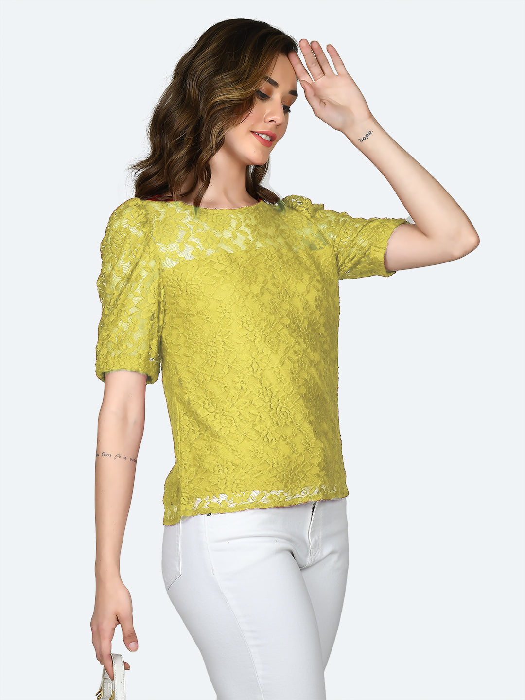 Yellow-Lace-Round-Neck-Top-VT05061_113-Yellow-3